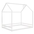 thumbnail image 1 of RONSHIN Twin Size/Full Size House Bed, Wooden House-shaped Platform Bed Frame With Roof, Floor Bed Bedroom Furniture For Girls Boys Teens (Slats Not Included), 1 of 10