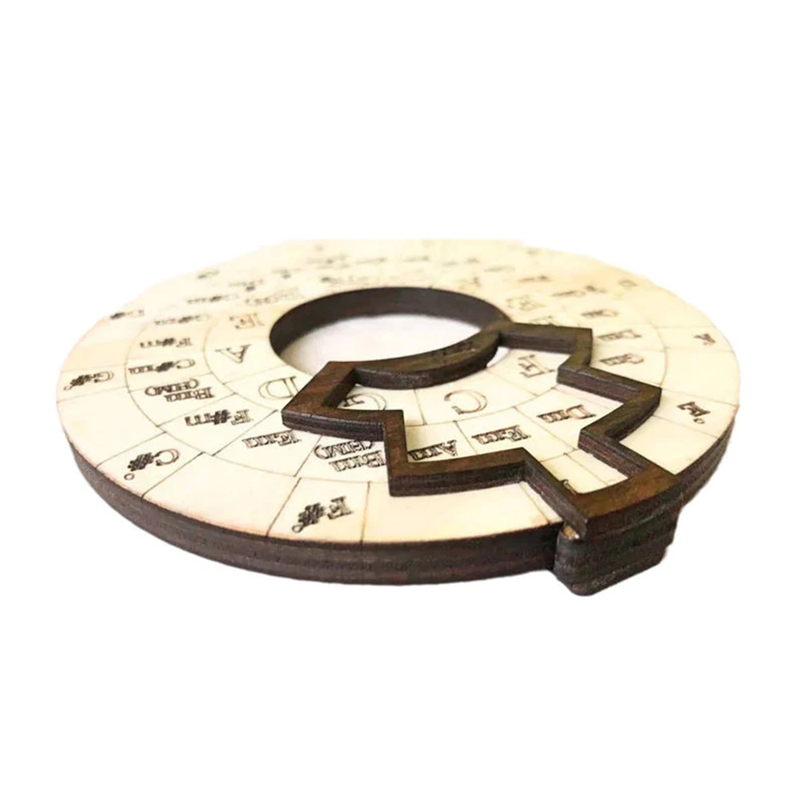 RONSHIN Wooden Melody Tool Circle Of Fifths Wheel Round Music ...