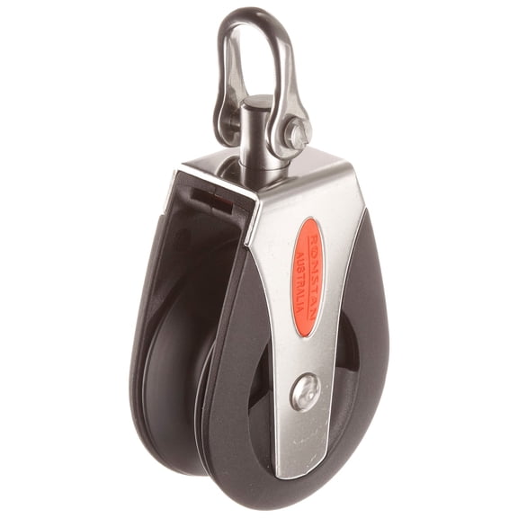 RONSTAN RF50100HL Single Pulley with Swivel Shackle Head, 3310 Capacity, 1/2" Rope Diameter CA3