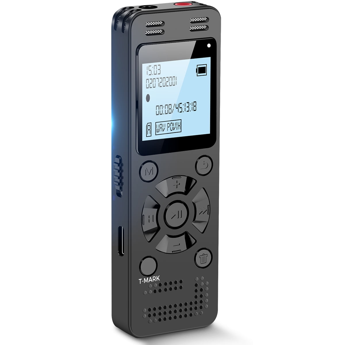  64GB Digital Voice Recorder, COCONISE Audio Recorder with  3072Kbps HD Recording, Voice Activated Recorder for Lecture with MP3  Player, A-B Loop Playback, Password, Accelerate Function : Electronics