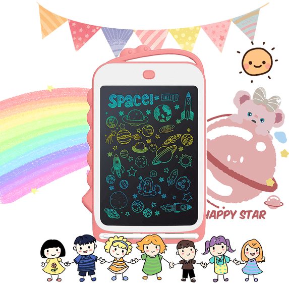RONY LCD Drawing Tablet for Kids, 8.5 inch Electronic Graphics Writing Doodle Board Learning Toys Gifts for Boys Girls