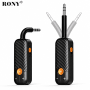 RONY Bluetooth 5.2 Transmitter Receiver, 2-in-1 Wireless 3.5mm Aux Bluetooth Audio Adapter for TV, Car Stereo, Speakers, Home Audio & Headphones