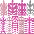 thumbnail image 1 of RONYOUNG 108PCS Mini Doll Clothes Hangers Toys Pink Gray Plastic Hanging Dress Closet Accessories for 11.5 Inch Doll Clothes Gown Dress Outfit Gown Dress Hangers, 9 Styles Mixed Packaging, 1 of 4