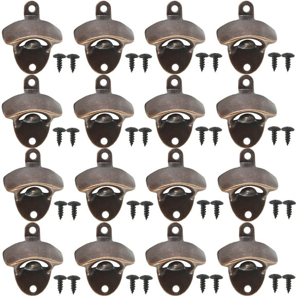 RONYOUNG 12PCS Wall Mounted Bottle Opener Vintage Beer Bottle Opener Suitable for Bars KTV Hotels Homes