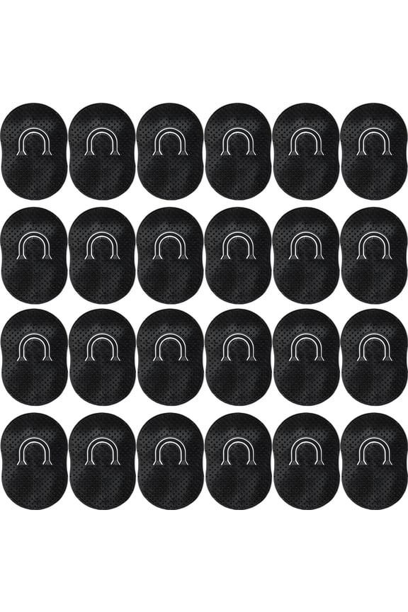 24PCS Pocket Palm Combs for Men Women Soft Pocket Brush Portable Shampoo Pocket Combs (Black)