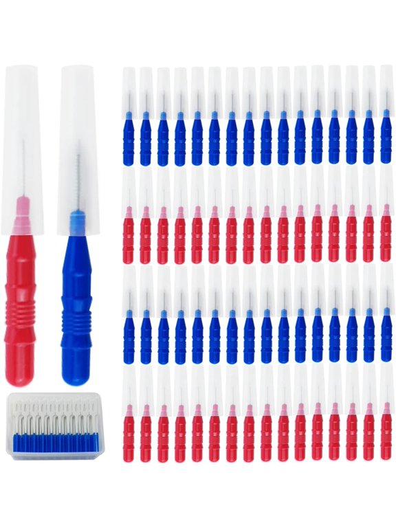 250PCS Braces Dental Brush Flosser for Cleaner Interdental Brush Toothpick Dental Tooth Flossing Head Oral Dental Hygiene Toothpick Cleaners Cleaning Tool