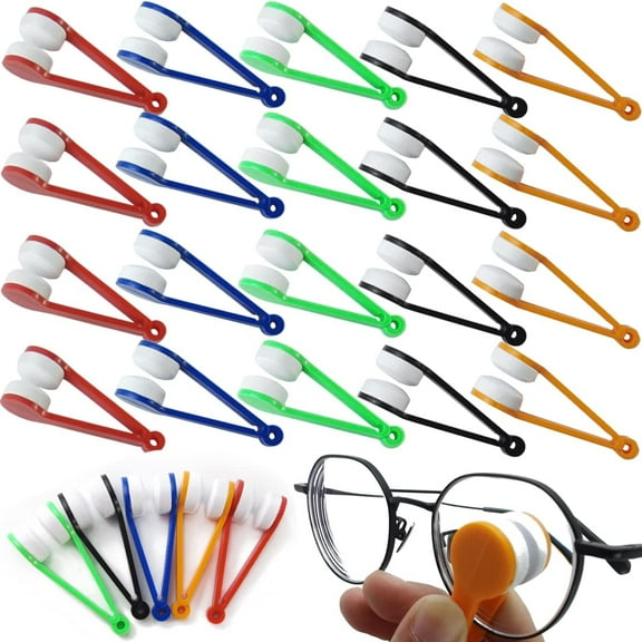 RONYOUNG 45PCS Mini Sun Glasses Eyeglass Microfiber Spectacles Cleaner Brush Cleaning Tool, 5 Colors