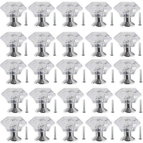 RONYOUNG, Diamond Cabinet Knob Acrylic 24 Piece