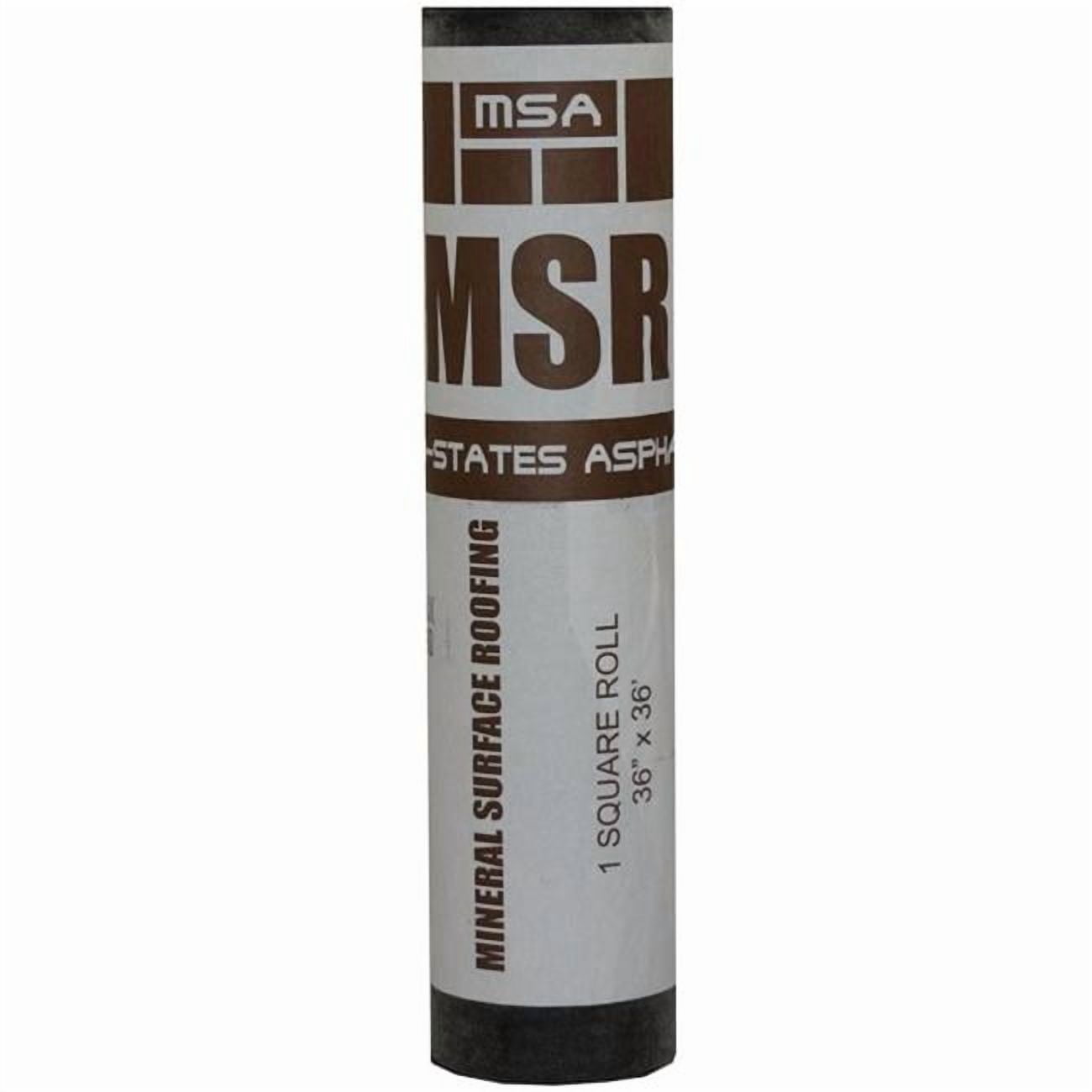 Mid-States Asphalt 5008941 3 x 36 ft. Asphalt Mineral Surface Roofing Paper, White - 90 lbs