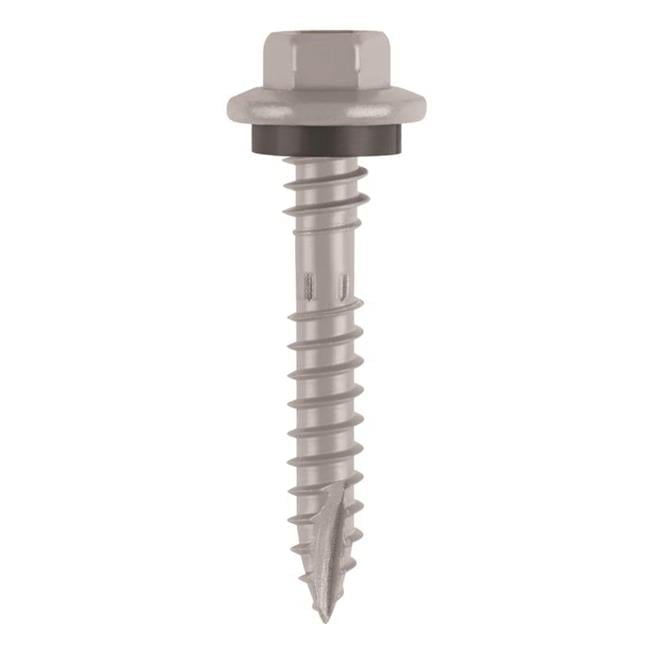 Teks 21454 #10 x 2 in. HEX WASHER HEAD SHARP PT METAL-TO-WOOD ELITE ROOFING SCREWS 80CT