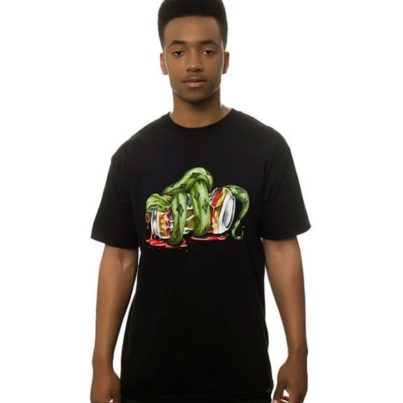 ROOK Mens The Constrictor Graphic T-Shirt, Black, Small