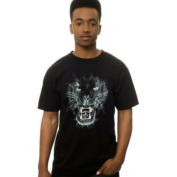 ROOK Mens The Panther Graphic T-Shirt, Black, Medium