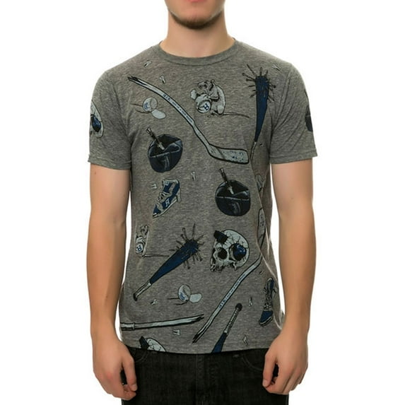 ROOK Mens The Sticks And Stones Graphic T-Shirt, Grey, Large