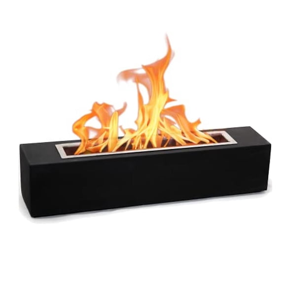 ROOM STARTERS Tabletop Smokeless Fire Bowl Indoor / Outdoor - Large Size - Black