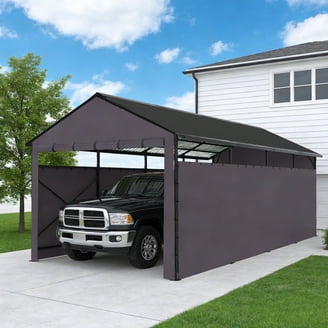 KING BIRD Large Shelter 10'x15' Anti-Snow Carport Canopy, Outdoor