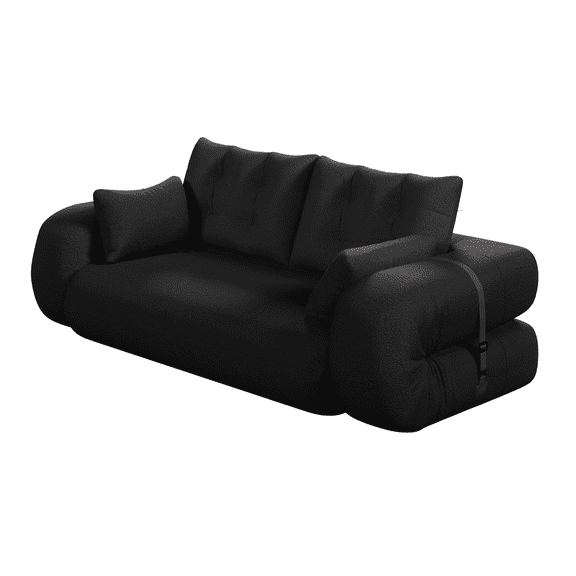 ROOMARK Human Dog Bed, Lazy Sofa Couch, 78.7" Multi-Functional Foldable Sofa Bed, 3-in-1 Teddy Fabric Foam-Filled Sleeper Sofa Bed for Living Room,Guest Bed,Playroom