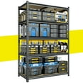 thumbnail image 1 of RoomFave Heavy Duty Garage Shelving Unit, 2000LBS Capacity, 5-Tier Adjustable Metal Storage Rack for Basement, Warehouse, Utility Room, 35.5"W x 16"D x 72"H, 1 of 9