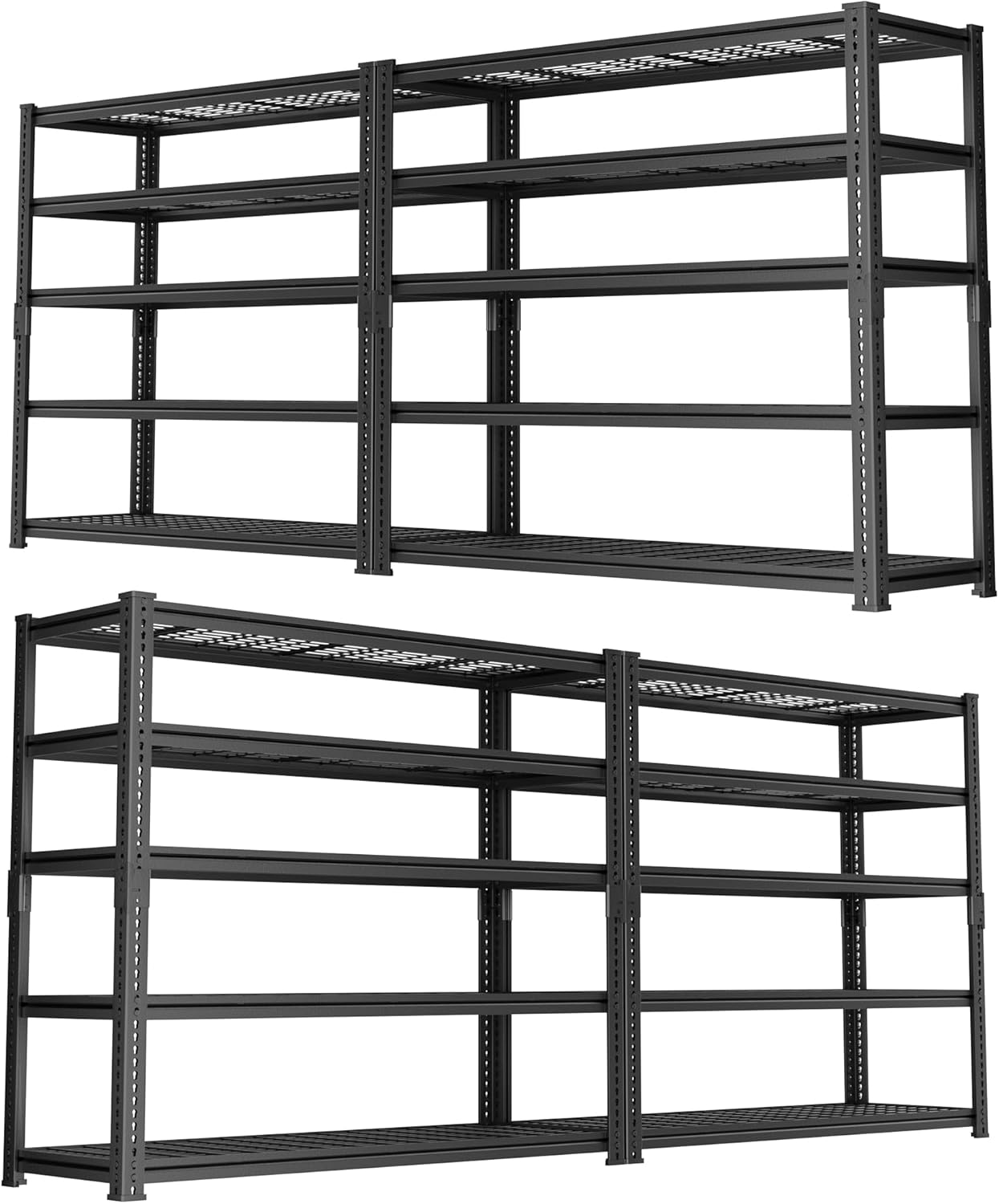 ROOMTEC Garage Shelving, 3300 LBS Capacity Storage Shelves Heavy Duty