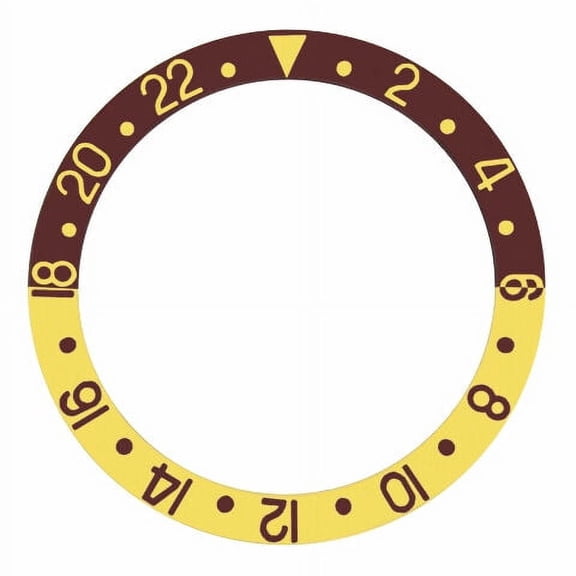 ROOT BEER BEZEL INSERT FOR ROLEX GMT MASTER II 16713, 16718 BROWN GOLD