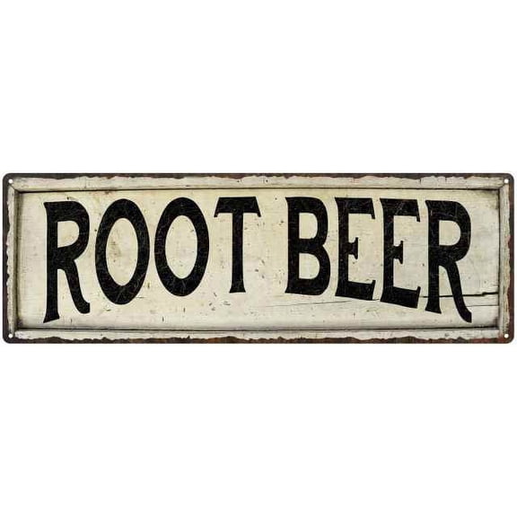 ROOT BEER Farmhouse Style Wood Look Sign Gift 6x18 Metal Decor 106180028261