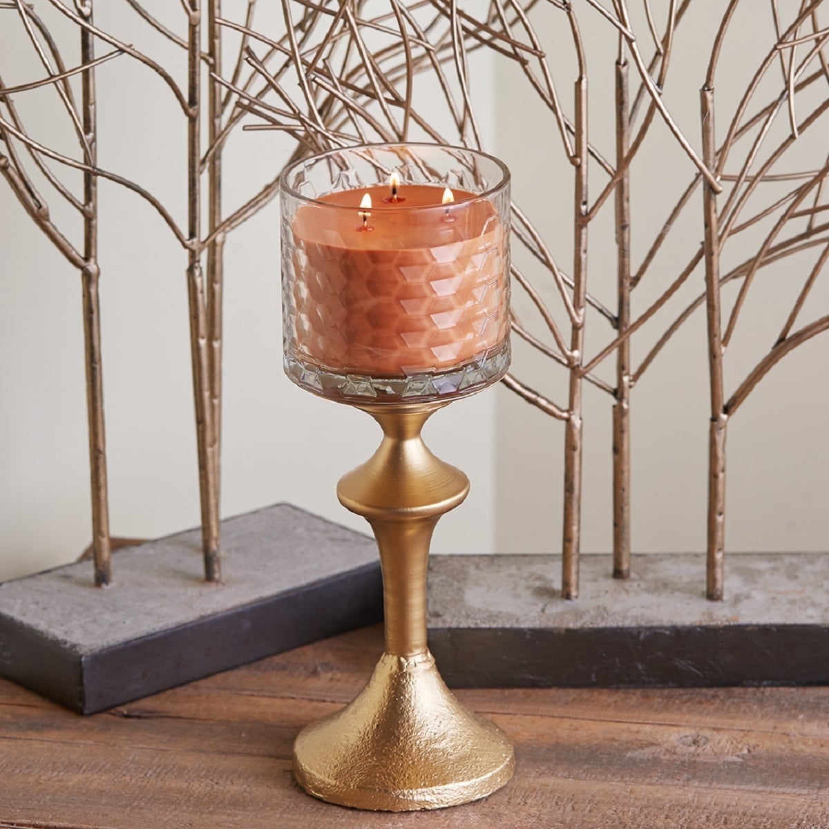ROOT Candles 12 oz 3-Wick Signature Honeycomb filled Jar. Scent: Mulled Cider