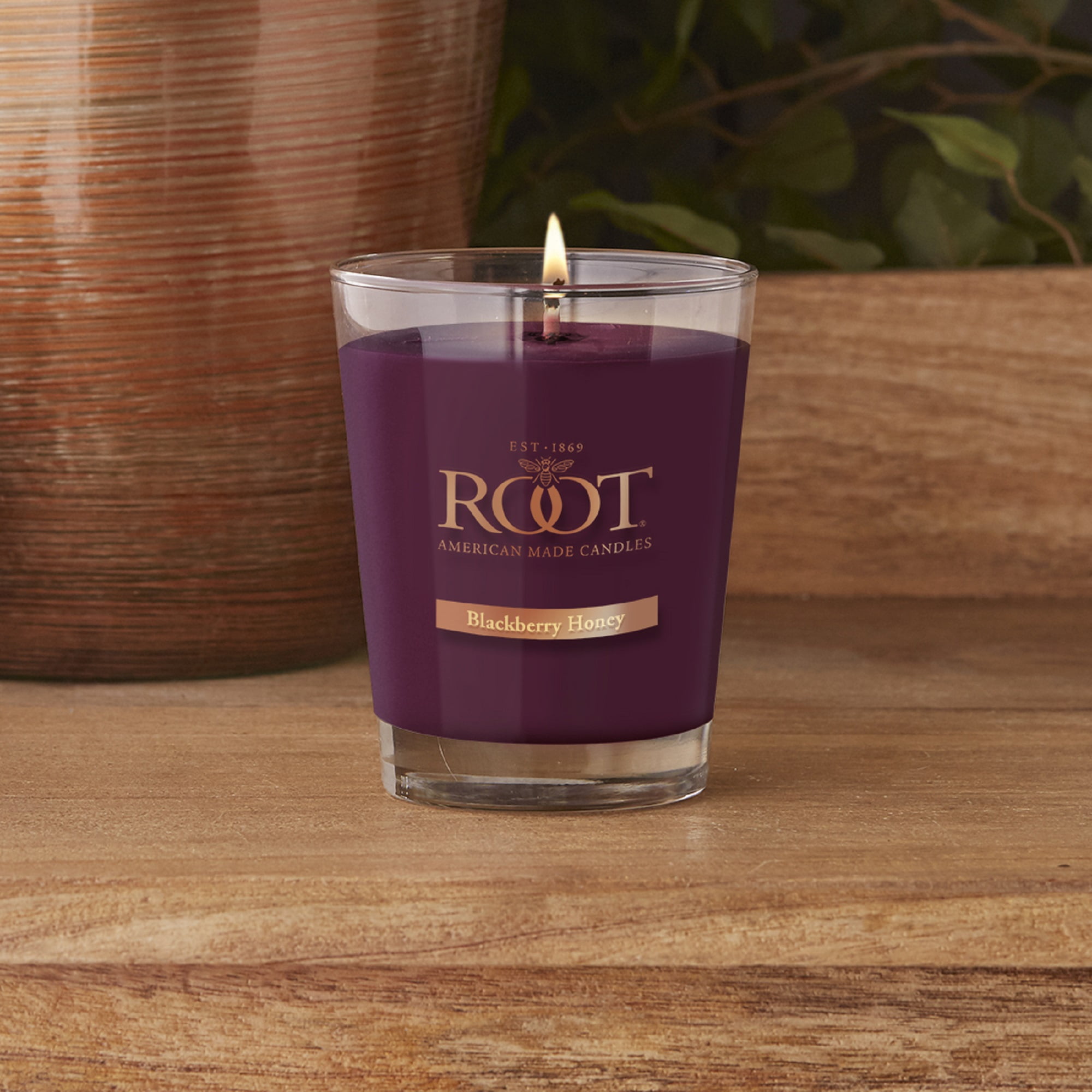 ROOT Candles Blackberry Honey 10.5 oz Large Veriglass Jar