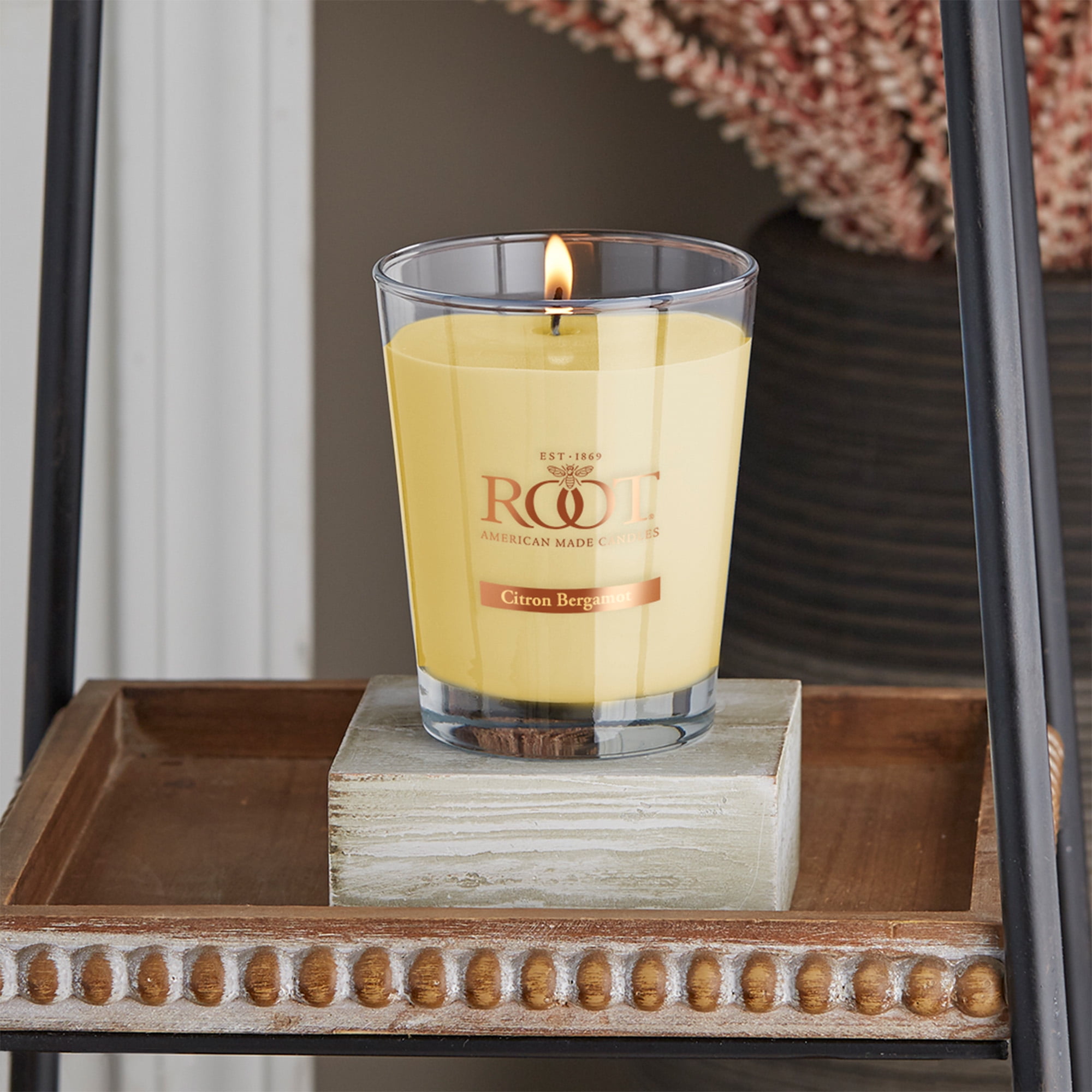Citron & Bergamot Scented Beeswax Jar Candle, 10.5 oz