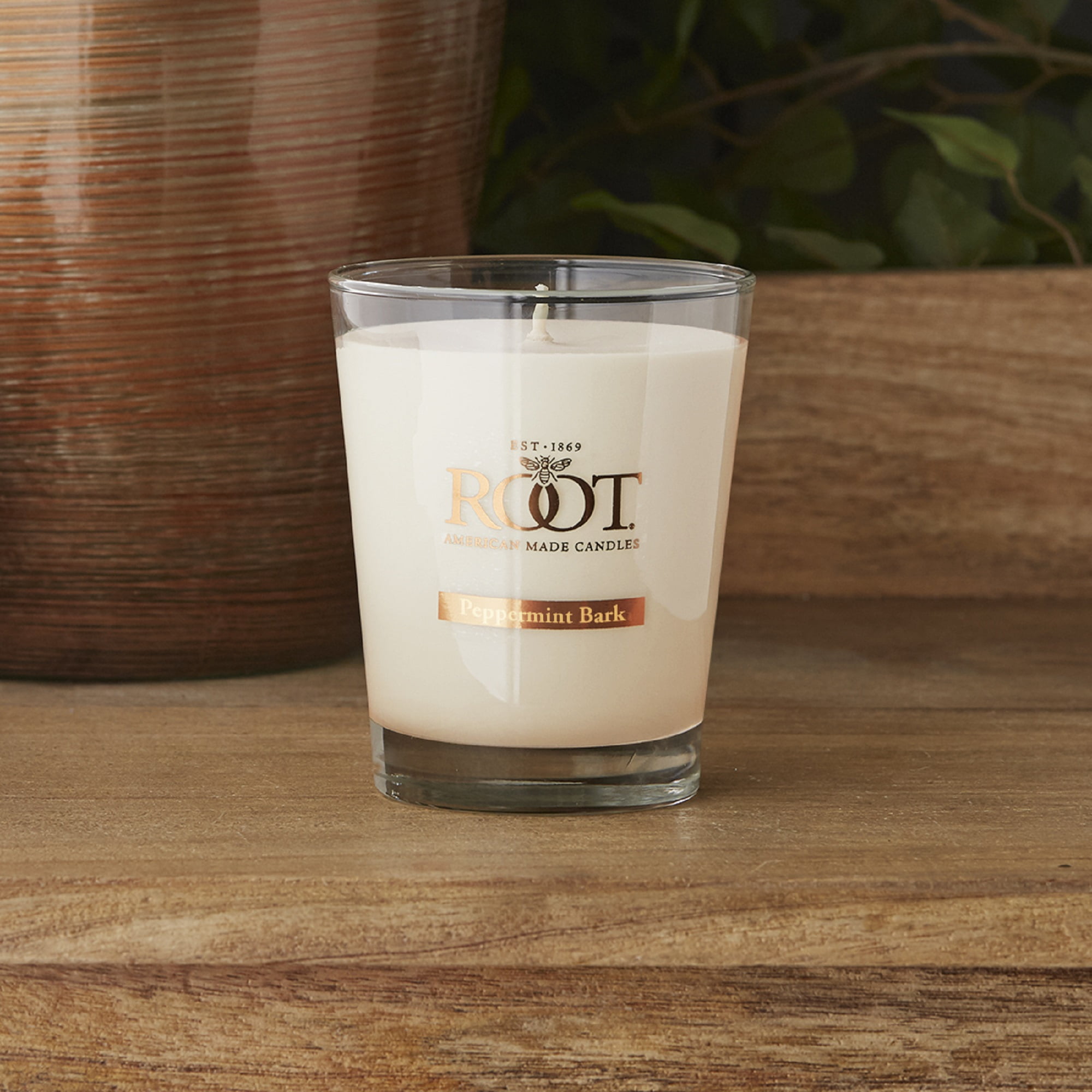 Lavender & Peppermint Bark Beeswax Scented Jar Candle