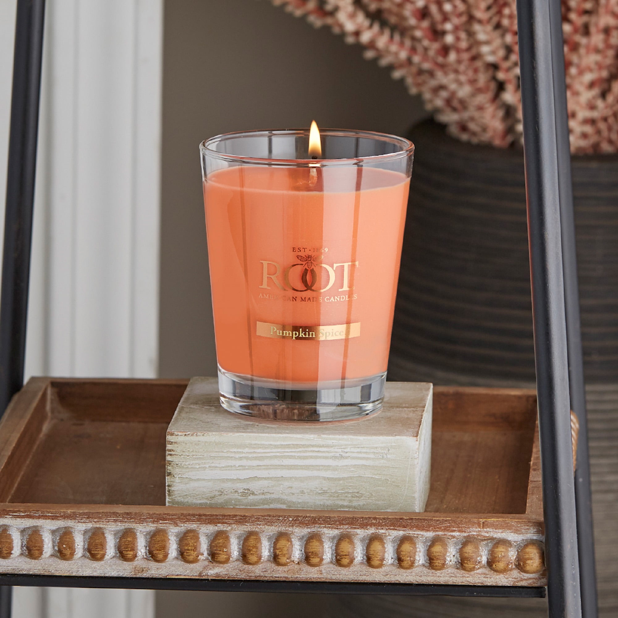 ROOT Candles Pumpkin Spice 10.5 oz Large Veriglass Jar