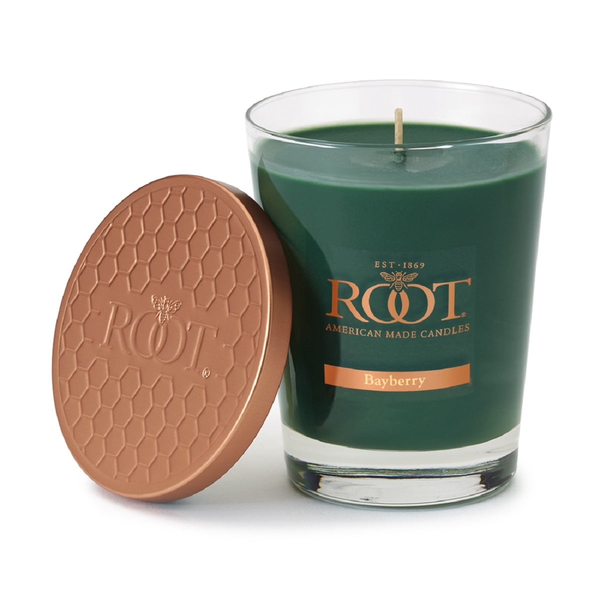 Bayberry Scented Beeswax Blend Jar Candle with Bronze Lid