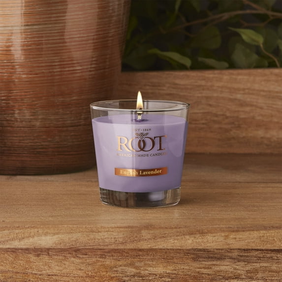 ROOT Candles Scented All Natural Beeswax Blend 6.3 oz Sm. Veriglass Filled Container, English Lavender, 1 ea.