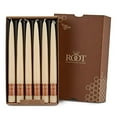 thumbnail image 1 of ROOT Candles Unscented Dipped Taper Candles, 9-inch Tall, Box of 12, Color: Buttercream, 1 of 6