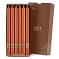 thumbnail image 1 of ROOT Candles Unscented Smooth Arista™ Taper Candles, 12-Inch Tall, Box of 12, Color: Rust, 1 of 5