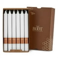 thumbnail image 1 of ROOT Candles Unscented Smooth Arista™ Taper Candles, 9-Inch Tall, Box of 12, Color: White, 1 of 4