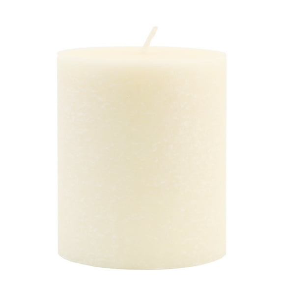ROOT Candles Unscented Timberline Pillar Candle, 4 x 4, Ivory, 1 Ea.