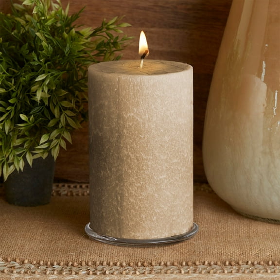 ROOT Candles Unscented Timberline Pillar Candle, 4 x 6, Beeswax, 1 Ea.
