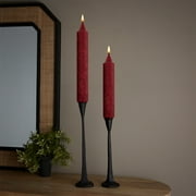 ROOT Unscented 9 In. Timberline Collenette Taper Candles box of 4 9 X 1-1/4 - Garnet
