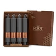 thumbnail image 1 of ROOT Unscented Grecian Collenettes Taper Candles, 7-Inch Tall, Box of 4, Stone, 1 of 2