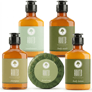 ROOTS AROMATHERAPY 150 Piece Airbnb Essentials for Hosts,Hotel Shampoo & Conditioner Supplies for Guests, Body Wash Lotion & Soap, Travel Size Toiletries Bulk Mini Sets Hygiene Kits Bar Soaps Air Bnb