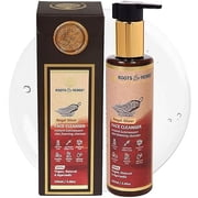 ROOTS AND HERBS Skin Foaming Cleanser Face Wash for Women & Men - Royal Silver Indulgence Facial Wash with Ayurvedic Herbs, Aloe Vera, Jojoba Oil - Face Cleansing Foam for All Skin Types - 3.38oz