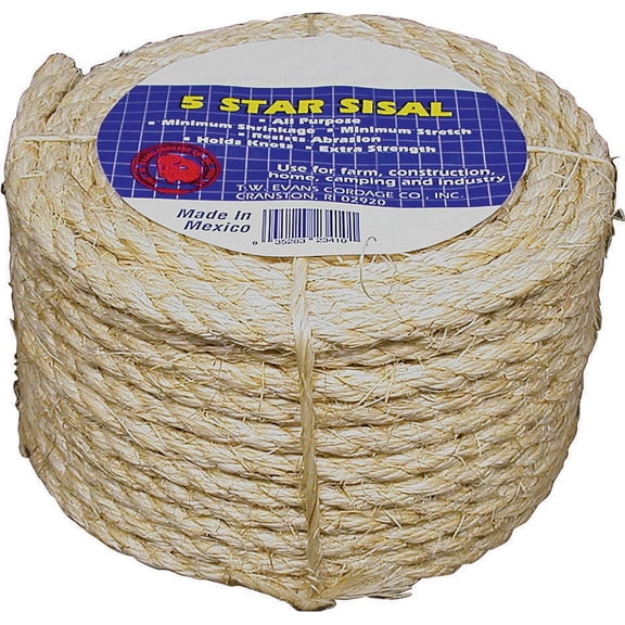 ROPE SISAL COIL 1/4 X 100FT