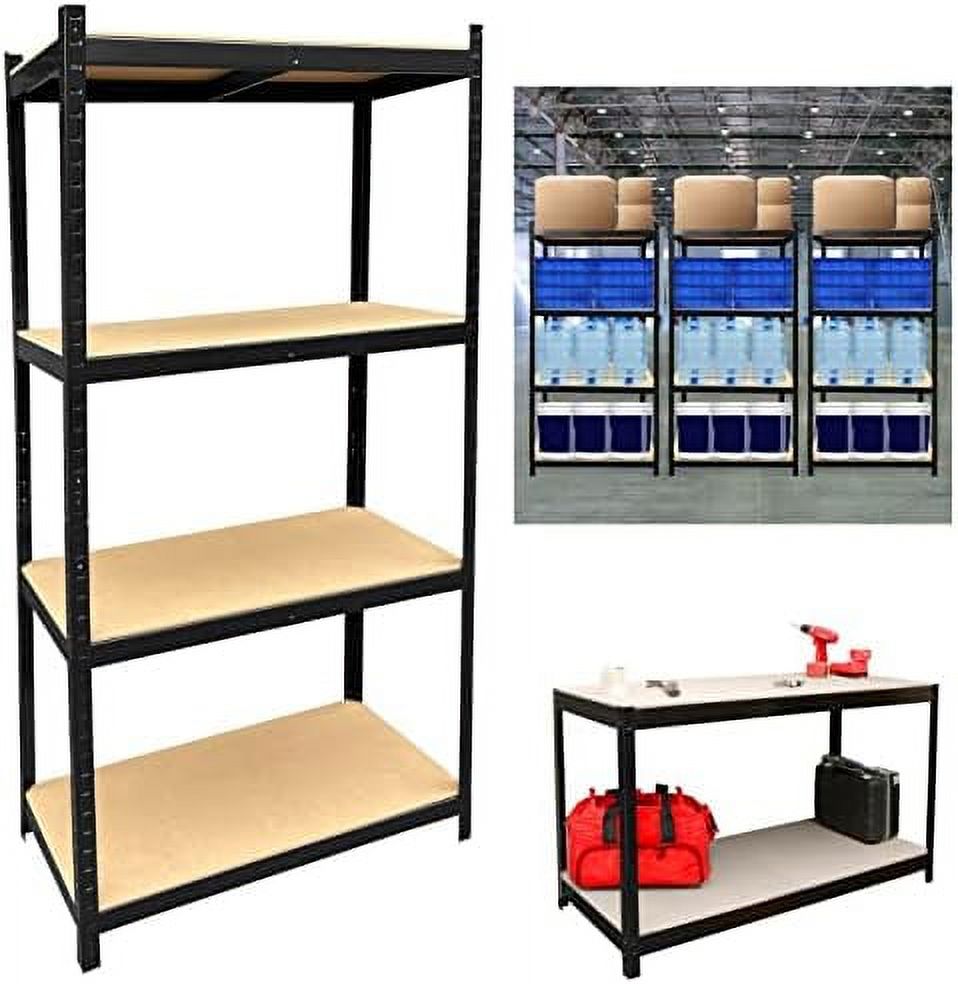 ROPQHLA Shelves Heavy Duty 5 Tier Metal Shelving Unit for Boltless