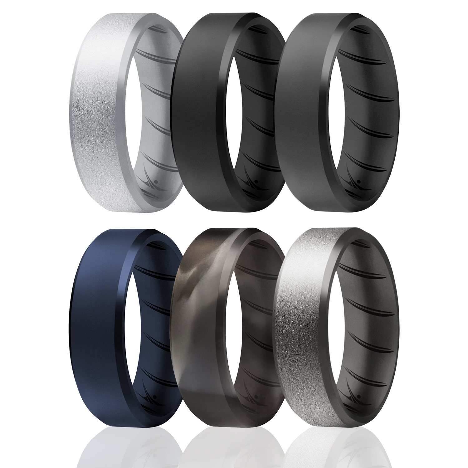 HOT Roq Silicone Rings ROQ Silicone Rings For Men Pack Of