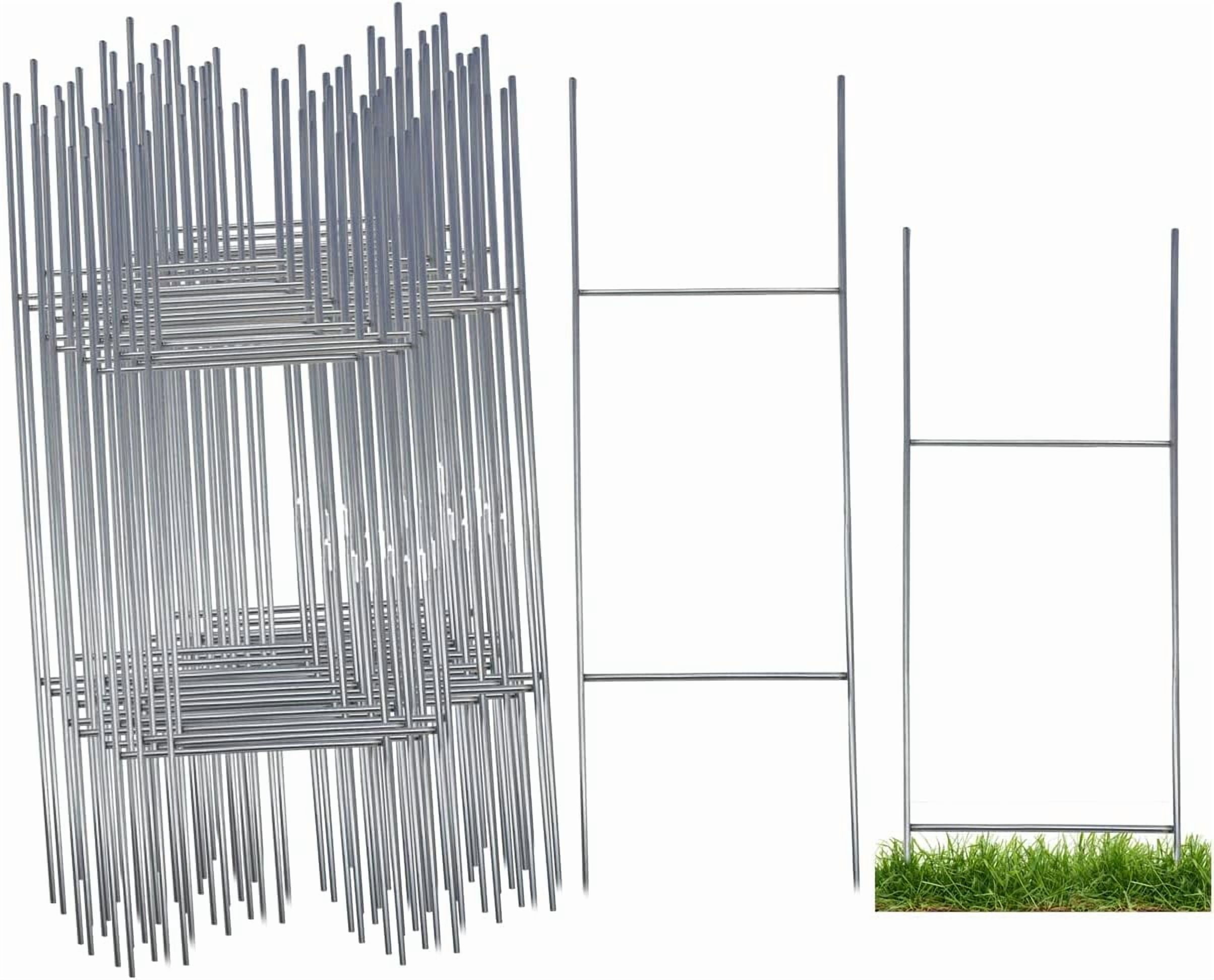 ROQ and More Heavy Duty Metal H Frame Wire Step Stake for Yard Signs ...