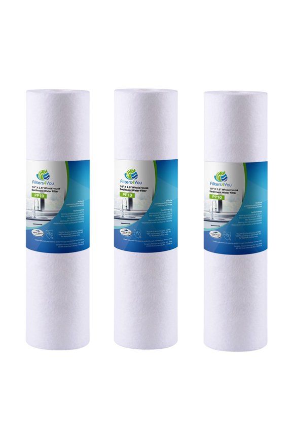 CFS 5-Micron Sediment Spun Polypropylene Filtration 3-Stage Replacement Cartridges, 3 Pack