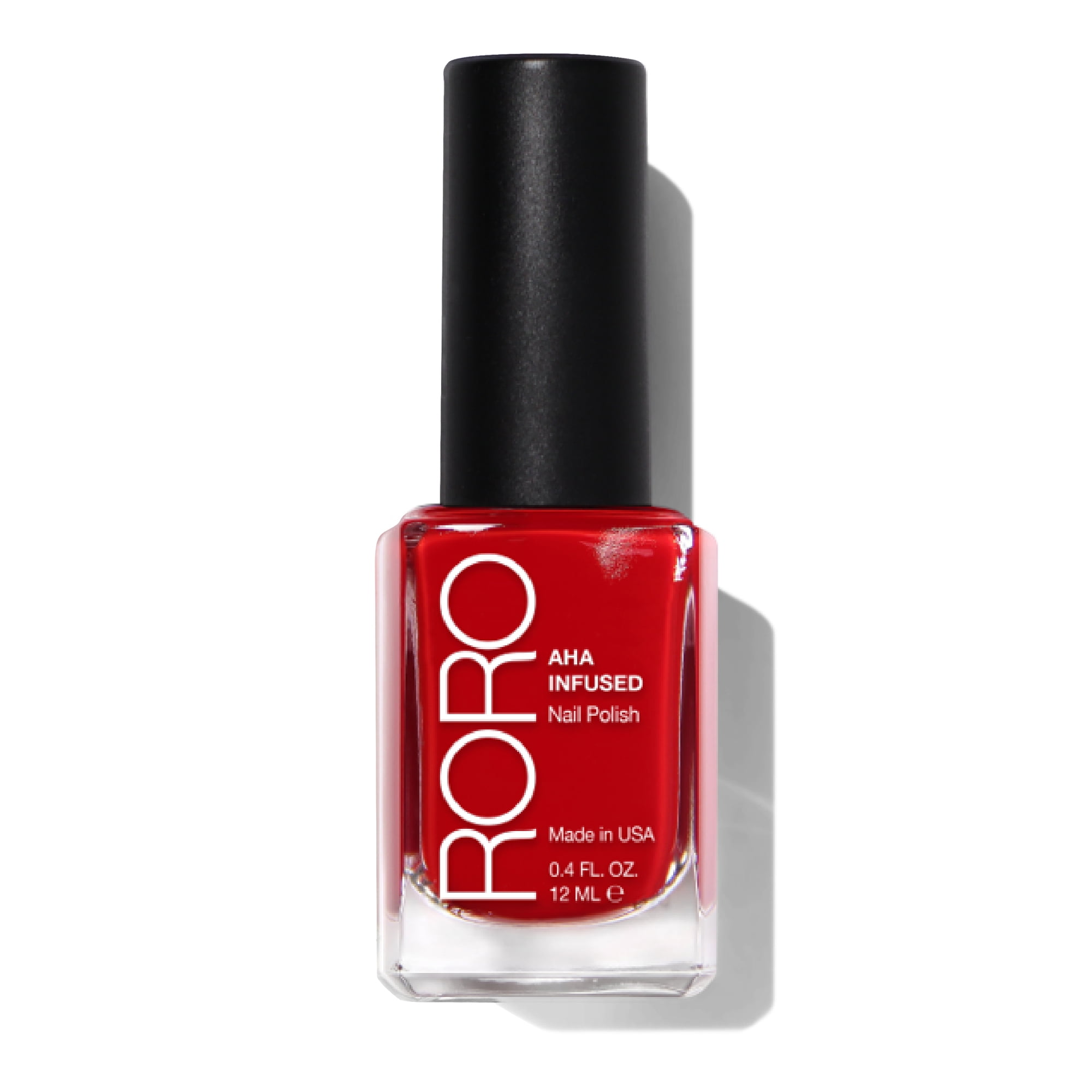RORO AHA Infused Nail Polish - Bright Red (Smitten Kitten), Chip ...