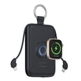 thumbnail image 1 of RORRY CharmGo 10000mAh Portable Charger with Built-in Cables, 20W Fast Charging Portable Charger Power Bank Compatible with iPhone 17/16/15/14, Apple Watch,Samsung & Android Phones,Black, 1 of 9