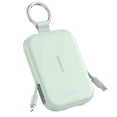 thumbnail image 1 of RORRY 5000mAh Portable Charger Power Bank with Built-in Cables, Mini Keychain Charger Battery Pack for iPhone, Android, Samsung, and More – Compact Travel Power Bank, Green, 1 of 8