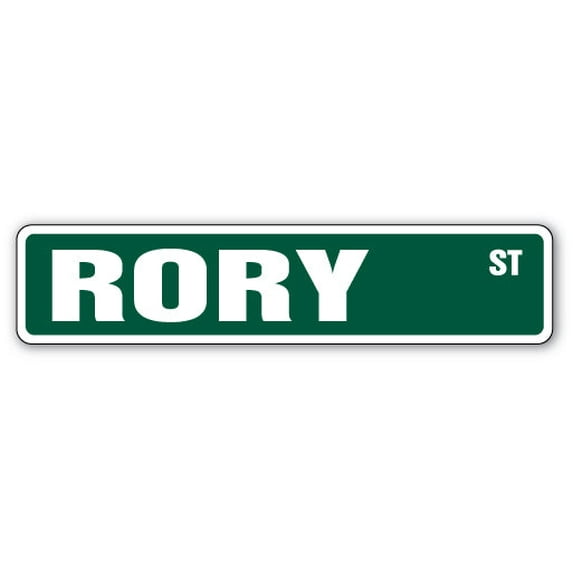 RORY Street Sign Childrens Name Room Sign | Indoor/Outdoor | 18" Wide