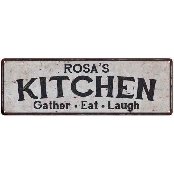 ROSA's Kitchen Gift Rustic Chic Decor Gift 6x18 Sign 206180051052